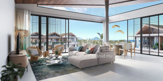 Penthouse 4 chambres à vendre à La Pirogue Residences, Wolmar – Île Maurice