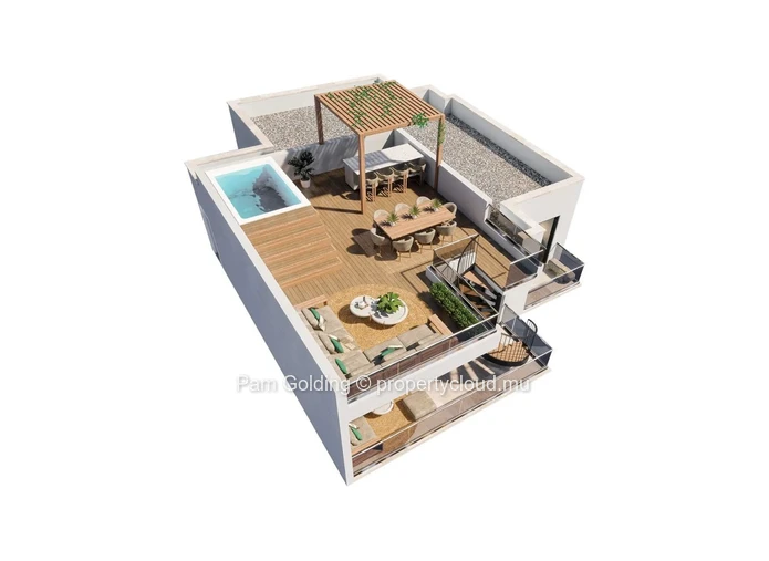 Luxurious Penthouse for Sale in La Pointe, Pointe Aux Cannoniers | Beach Access | Sea Views